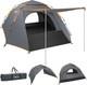 Camping Tent 3man Pop Up Automatic Instant Three Layer Waterproof 4 Season Large