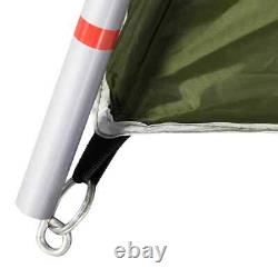 Camping Tent 4-8 Person 2 Rooms Water-Resustant with Large Mesh Windows Green