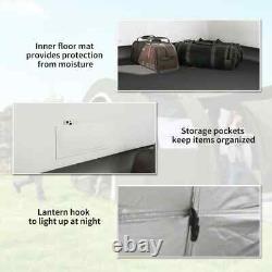Camping Tent 5 6 Man Berth Tunnel Tent Hiking Fishing Cover Windows Pockets HGFS