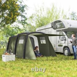 Camping Tent 6-Person Foldable UV-protection with Carry Bag Olive Green
