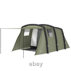 Camping Tent 6-Person Foldable UV-protection with Carry Bag Olive Green