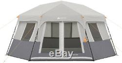 Camping Tent 8-Person Instant Hexagon Cabin 7 Large Windows Outdoor Activities