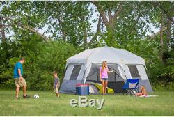 Camping Tent 8-Person Instant Hexagon Cabin 7 Large Windows Outdoor Activities