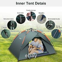 Camping Tent Automatic 3 to 4 Person Instant Tent Pop Up Ultralight Dome