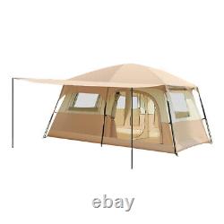 Camping Tent Portable Travel Camping Tent with 2 Rooms Large Family Tent a Q9M3