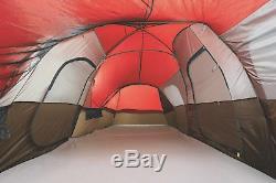 Camping Tent Sleeps 10 People Large 3-Room Screened-Porch Rain-fly Mesh Roof New