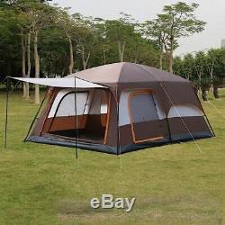 Camping Tent Ultra-large Double Layer Outdoor Living Rooms 8-10persons Family