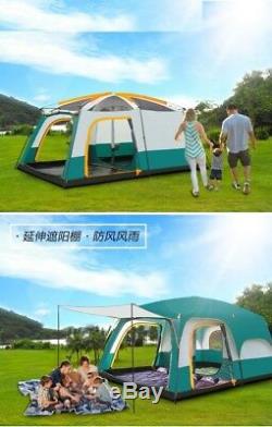 Camping Tent Ultra-large Double Layer Outdoor Space Polyester Waterproof 4500mm