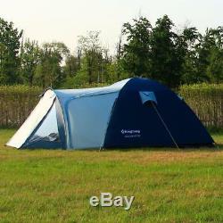 Camping Tent Waterproof Double Layer Large Pop Up Tent 3-4 Person Family Tents