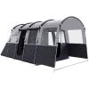 Camping Tent, Waterproof Family Tent, 8-person, Tunnel Design, 4 Large Windows, S