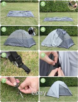 Camping Tent for 2 Person, Large Double Layer Outdoor Waterproof Dome Tent Easy