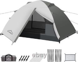 Camping Tent for 2 Person, Large Double Layer Outdoor Waterproof Dome Tent Easy