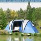 Camping Tent With 2 Bedroom Living Area3000mm Waterproof Family Festival Shelter
