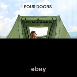 Camping Tent with 2 Bedrooms, 3000mm Waterproof 3 Man