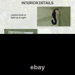 Camping Tent with 2 Bedrooms, 3000mm Waterproof 3 Man