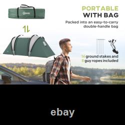 Camping Tent with Living Area, 3000mm Waterproof 2 Bedroom
