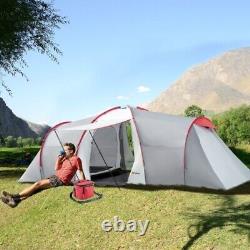 Camping Tunnel Tent 6-Person Portable Outdoor Hiking Backpacking Family Cabin