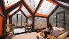 Camping With An Inflatable Tiny House In Heavy Rain
