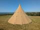 Canvas Tipi Tent Extra Large 5m Wide 3.5m Tall 8 Berth Waterproof Heavy Duty