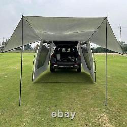 Car Rear Tent Extension Waterproof Trailer Tent Camping Shelter Canopy