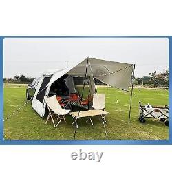 Car Rear Tent Extension Waterproof Trailer Tent Camping Shelter Canopy