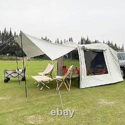 Car Rear Tent Extension Waterproof Trailer Tent Camping Shelter Canopy