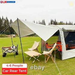 Car Rear Tent Outdoor Camping Accessory Large Canopy Car boot Sun Shade 6 People