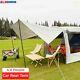 Car Rear Tent Outdoor Camping Accessory Large Canopy Car Boot Sun Shade 6 People
