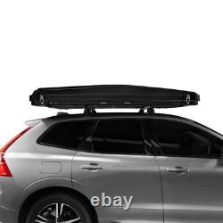 Car Roof Top Tent Brown Large Black Hard Shell Box Gas Assisted Pop Up Bunk 2-3