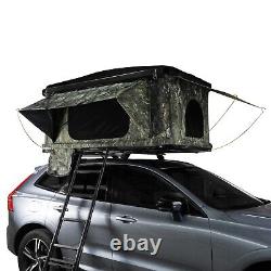 Car Roof Top Tent Large Hard Shell Box Pop Up Bunk Camping Ladder 2-3 Person