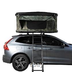 Car Roof Top Tent Large Hard Shell Box Pop Up Bunk Camping Ladder 2-3 Person