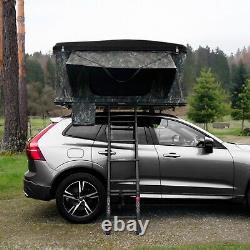 Car Roof Top Tent Large Hard Shell Box Pop Up Bunk Camping Ladder 2-3 Person