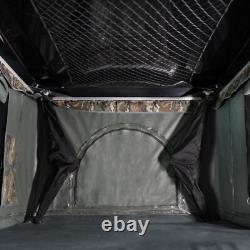 Car Roof Top Tent Large Hard Shell Box Pop Up Bunk Camping Ladder 2-3 Person