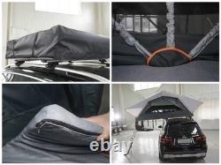 Car Roof Top Tent Large Hard Shell Box Pop Up Bunk Camping Ladder 2-3 Person XL