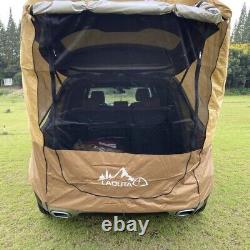 Car SUV Awning Tent Canopy Camping Festivals Picnic Waterproof Black Deluxe Set