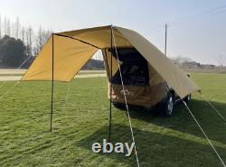 Car SUV Awning Tent Canopy Camping Festivals Picnic Waterproof Black Deluxe Set