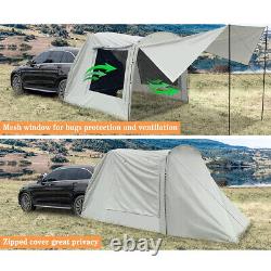 Car Trunk Tent SUV Tailgate Rear Awning for Van UPF 50+ Large Capacity Camping