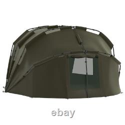 Carp Fishing Bivvy Tent Shelter 2-3 Man Fishing Bivvy Ground Sheet Pegs Camping