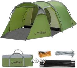 Ceither Tunnel Tent 4-person Tent Green (SKA0052)