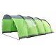 Charles Bentley 6 Person Camping Tunnel Tent Green With Grey Trim