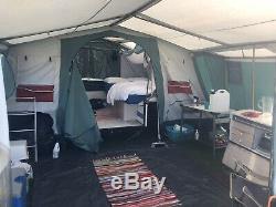 Classic, Heavy Canvas, Large 6-berth Trigano Trailer Tent Good Condition