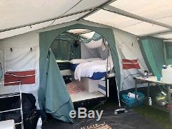Classic, Heavy Canvas, Large 6-berth Trigano Trailer Tent Good Condition