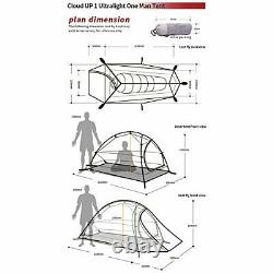 Cloud-up 1 Ultralight Camping Tent for 1 Person Waterproof Double