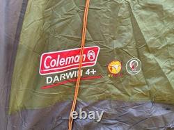 Coleman 2000012150 Darwin 4 Person Dome Tent Green Excellent Condition