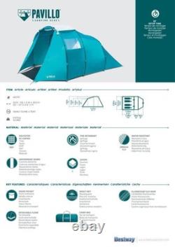Coleman 22283272 Pavillo Family Dome 4 Tunnel Tent 4 Person 400cm x 255cm x180cm