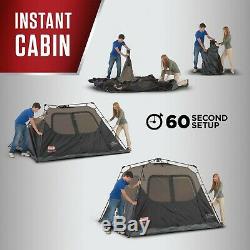 Coleman 4-Person Instant Cabin, 8x7 feet, Black