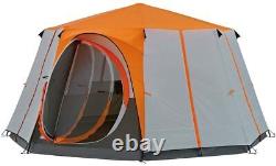 Coleman Cortes Octagon 8 Berth Man Person Tent Festival Glamping Orange