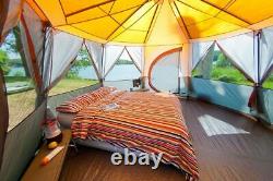 Coleman Cortes Octagon 8 Berth Man Person Tent Festival Glamping Orange