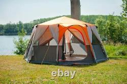 Coleman Cortes Octagon 8 Berth Man Person Tent Festival Glamping Orange