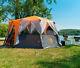 Coleman Cortes Octagon 8 Family Or Glamping Tent 360° Panoramic View Orange Grey